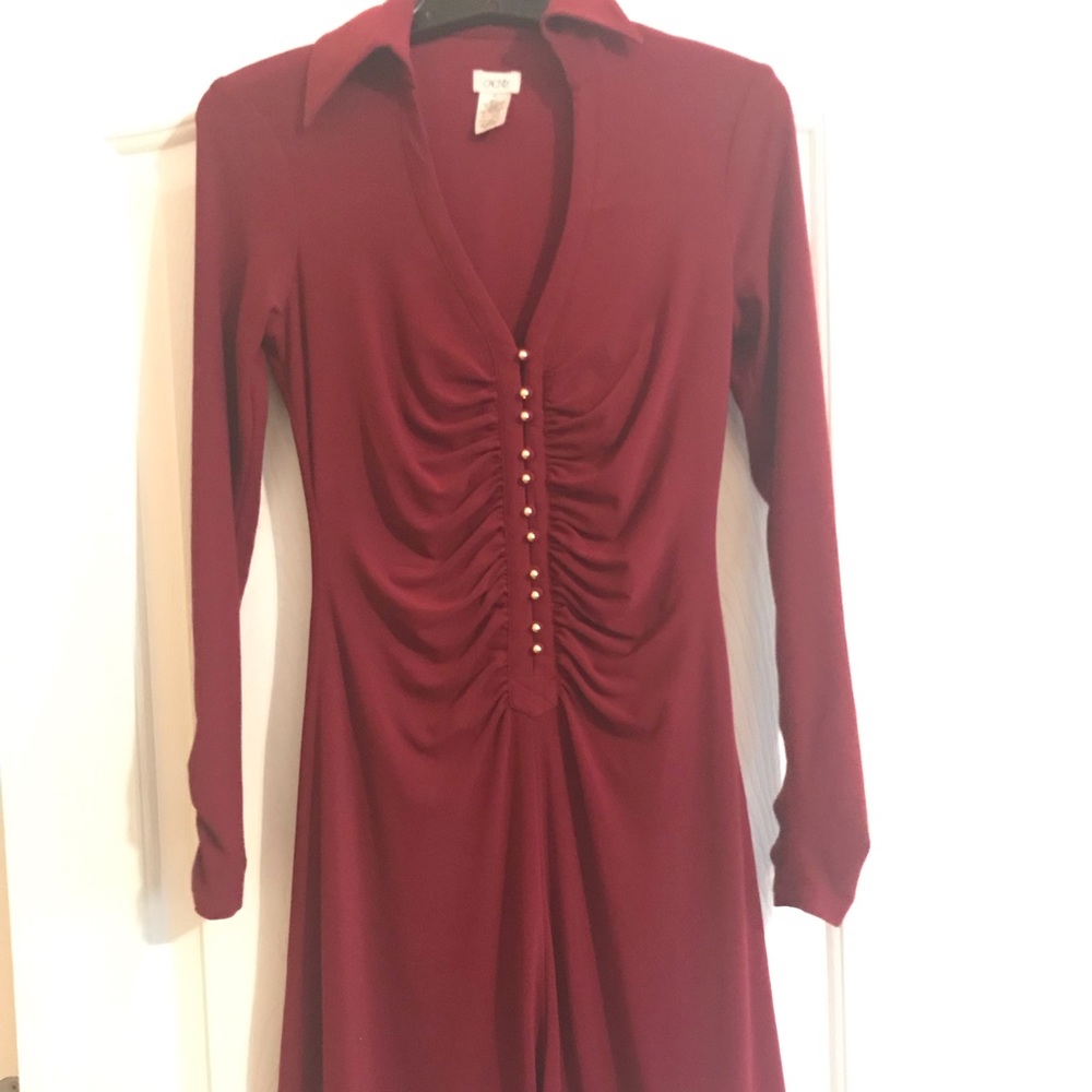 Cache dress gold buttons